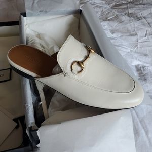 Gucci Princetown Mules White